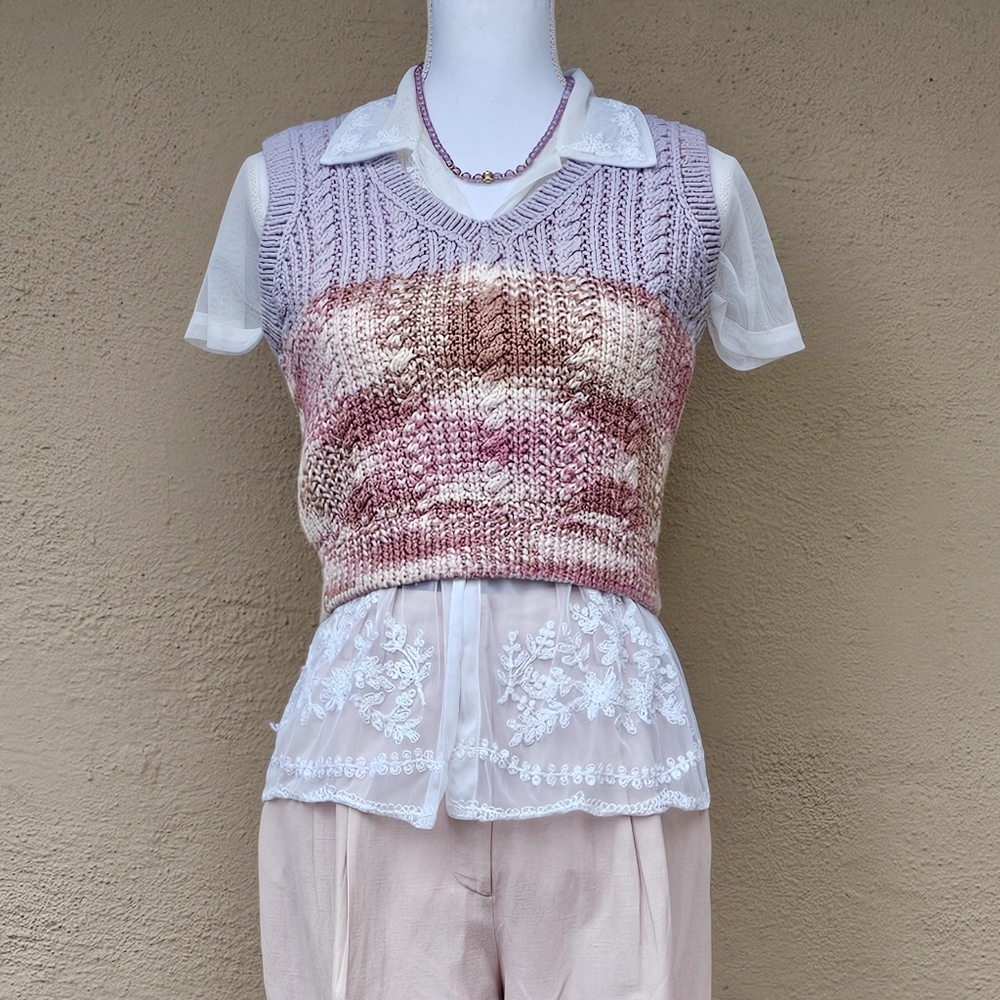 NY Jeans Sheer White Mesh Floral Embroidered Button Down Short Sleeve Sz M